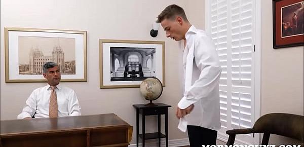  Mormon Twink Inspected And Fucked By Church President Daddy